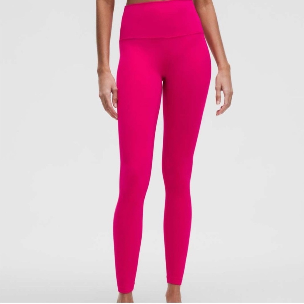 Lululemon Align High-Rise Pant 25" Passionate Bright Pink Womens Size 12 Active